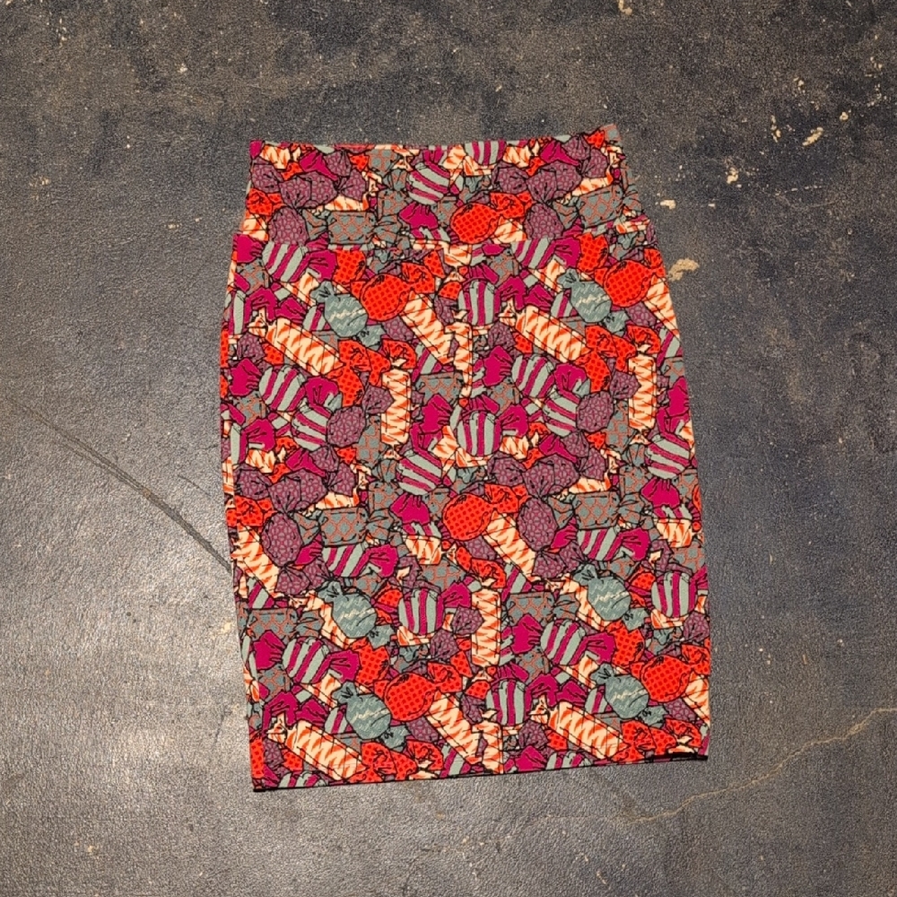 ROE Multicolor Patterned Pencil Skirt